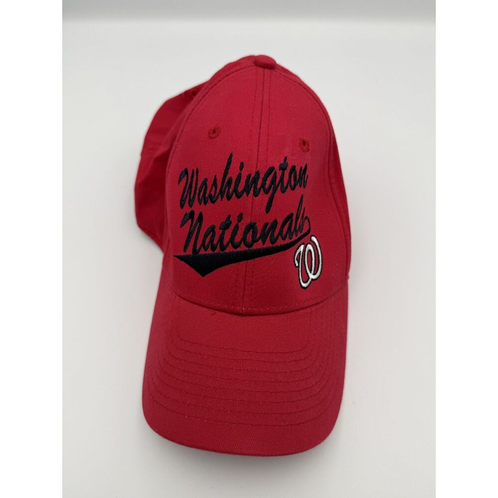 Washington Nationals MLB Fan Favorite Red Strapback Hat Used-B2